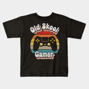 Old Skool Vintage Gamer Shirt Kids T-Shirt